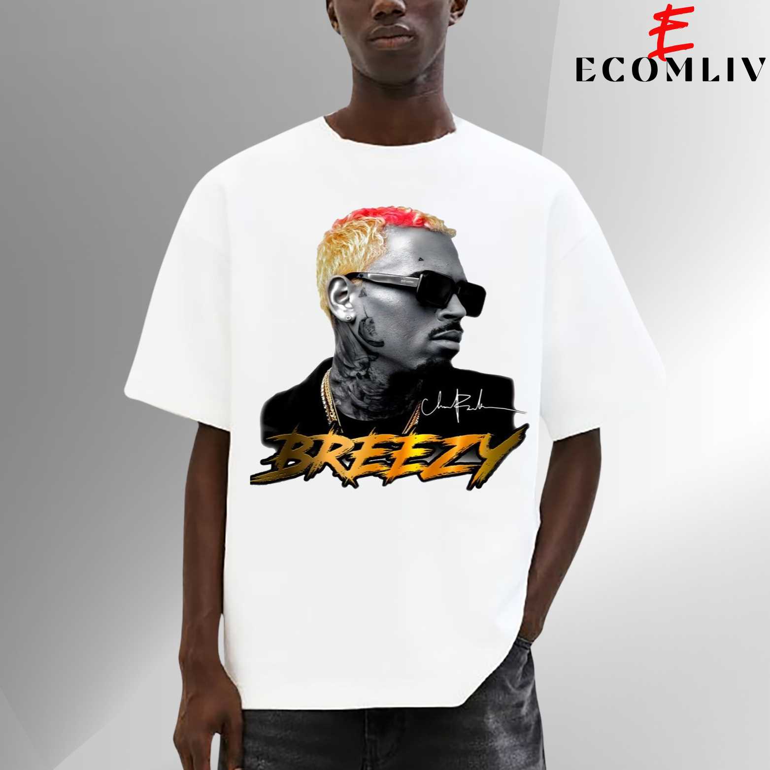 Chris Brown Graphic Tee, Hip Hop Shirt, Streetwear Style